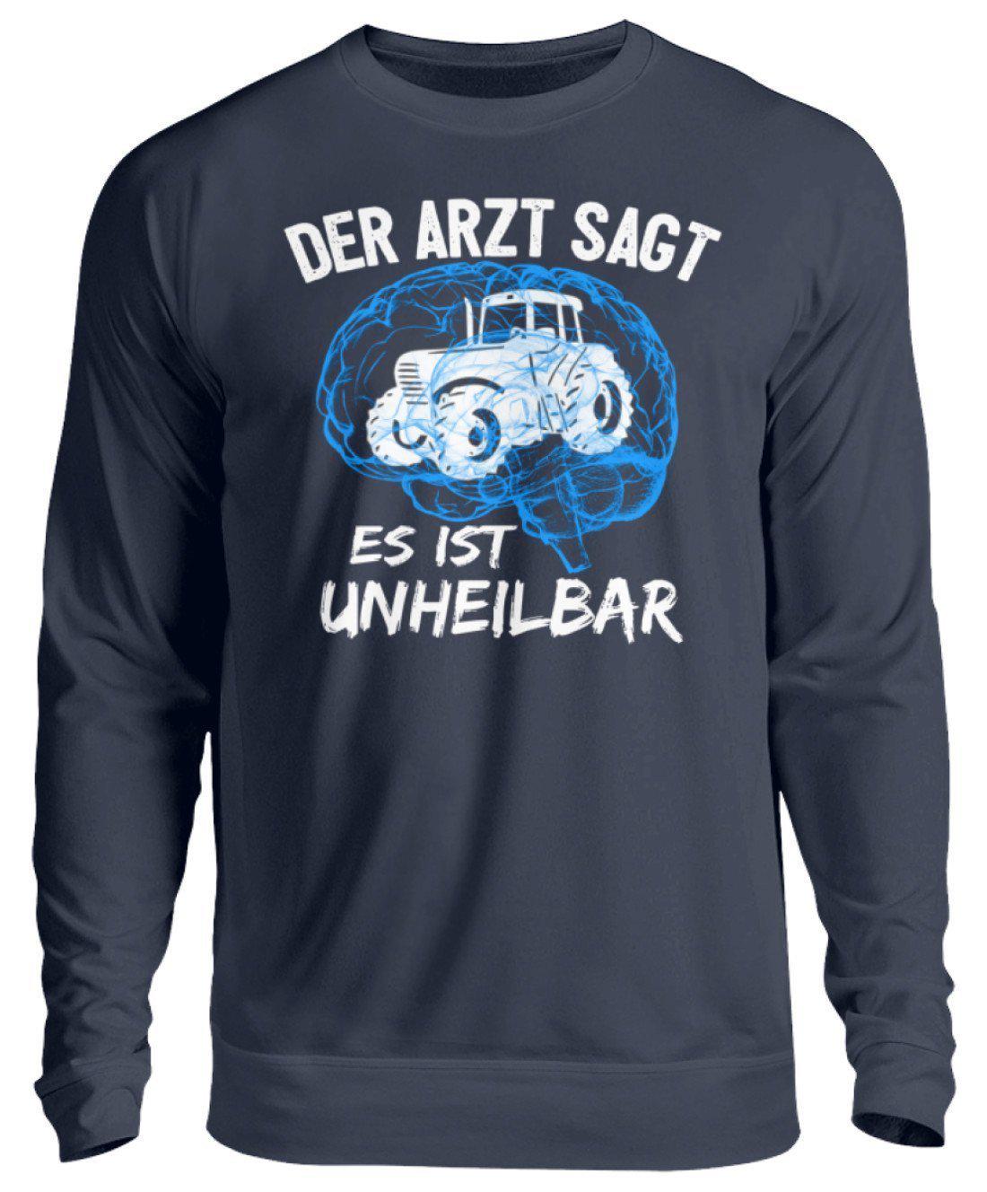 Traktor unheilbar Blau · Unisex Sweatshirt Pullover-Unisex Sweatshirt-Oxford Navy-S-Agrarstarz