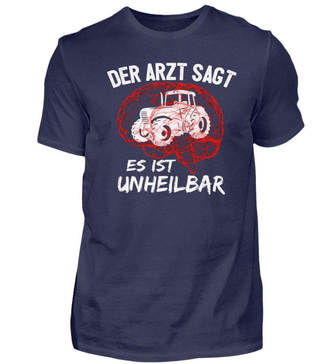 Traktor unheilbar Rot · Herren T-Shirt-Herren Basic T-Shirt-Navy-S-Agrarstarz