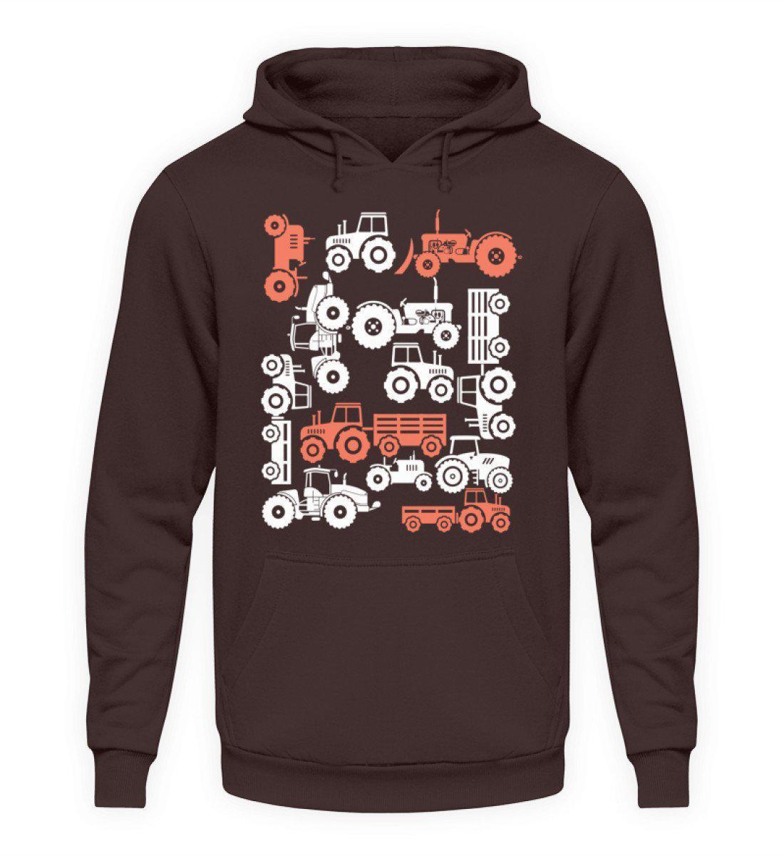 Traktoren Simple Symbole · Unisex Kapuzenpullover Hoodie-Unisex Hoodie-Hot Chocolate-S-Agrarstarz