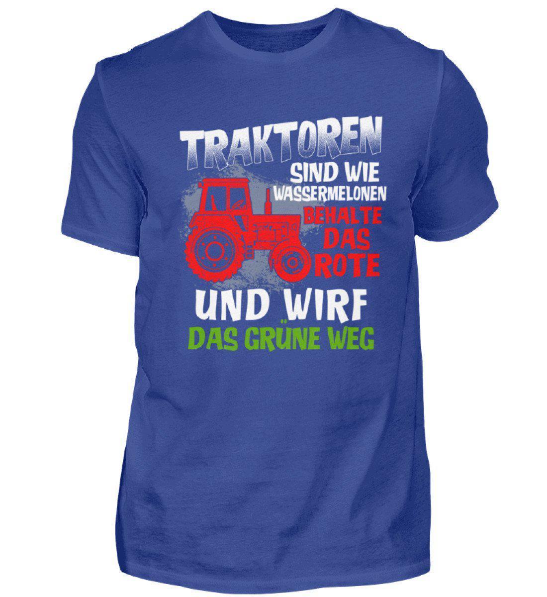 Traktoren sind wie Wassermelonen · Herren T-Shirt-Herren Basic T-Shirt-Royal Blue-S-Agrarstarz