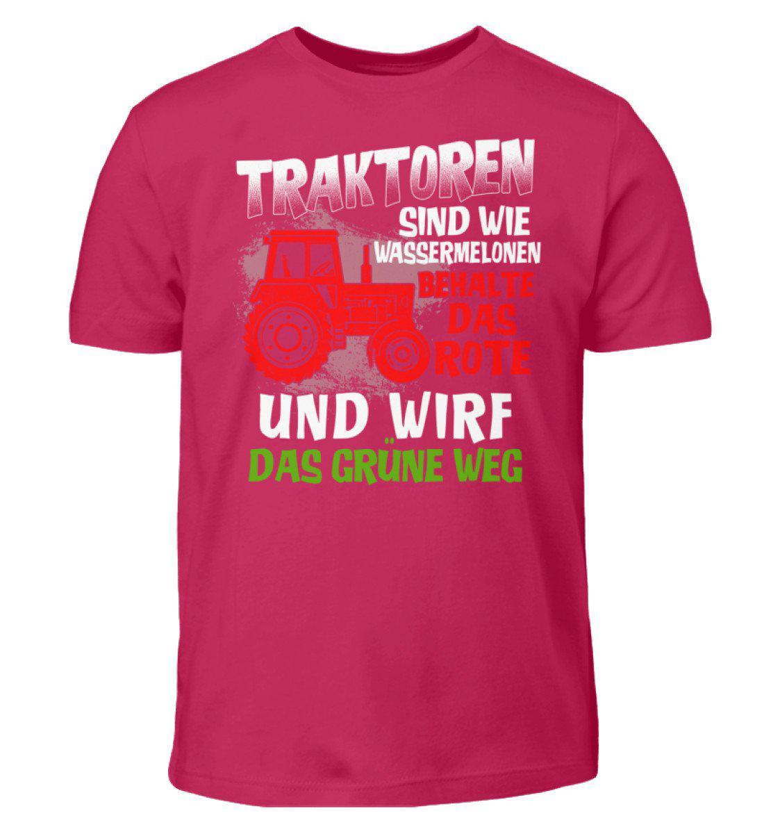 Traktoren sind wie Wassermelonen · Kinder T-Shirt-Kinder T-Shirt-Sorbet-3/4 (98/104)-Agrarstarz