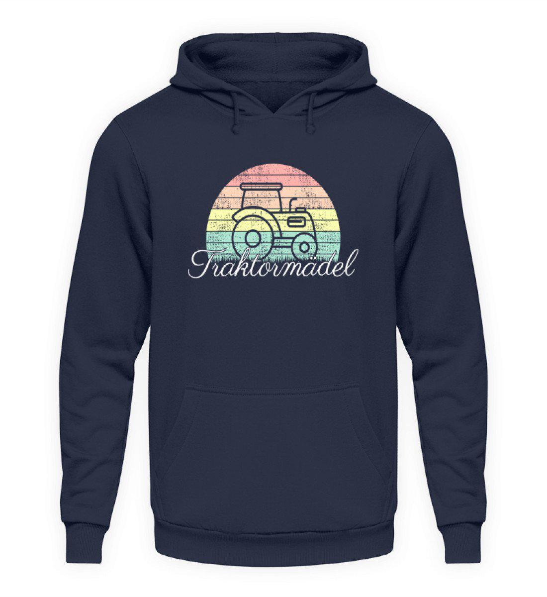 Traktormädel Retro · Unisex Hoodie-Unisex Hoodie-Oxford Navy-S-Agrarstarz