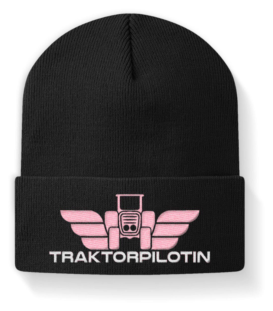 Traktorpilotin · Beanie Mütze-Beanie mit Stick-Black-M-Agrarstarz
