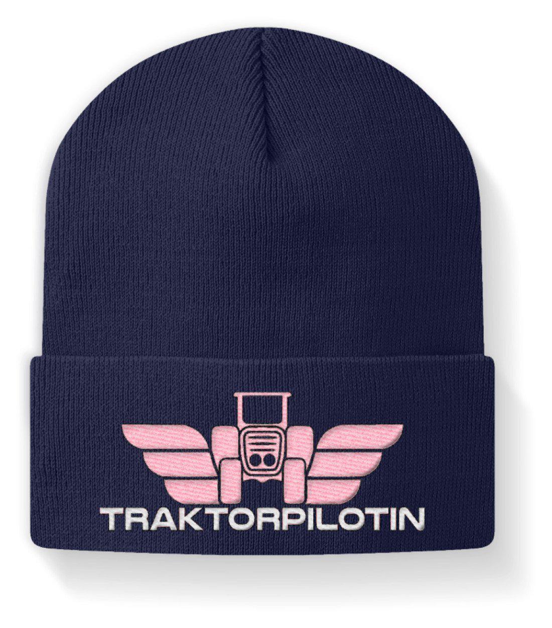 Traktorpilotin · Beanie Mütze-Beanie mit Stick-Navy-M-Agrarstarz