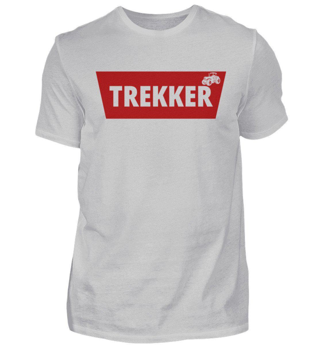 Trekker Batch rot · Herren T-Shirt-Herren Basic T-Shirt-Pacific Grey-S-Agrarstarz