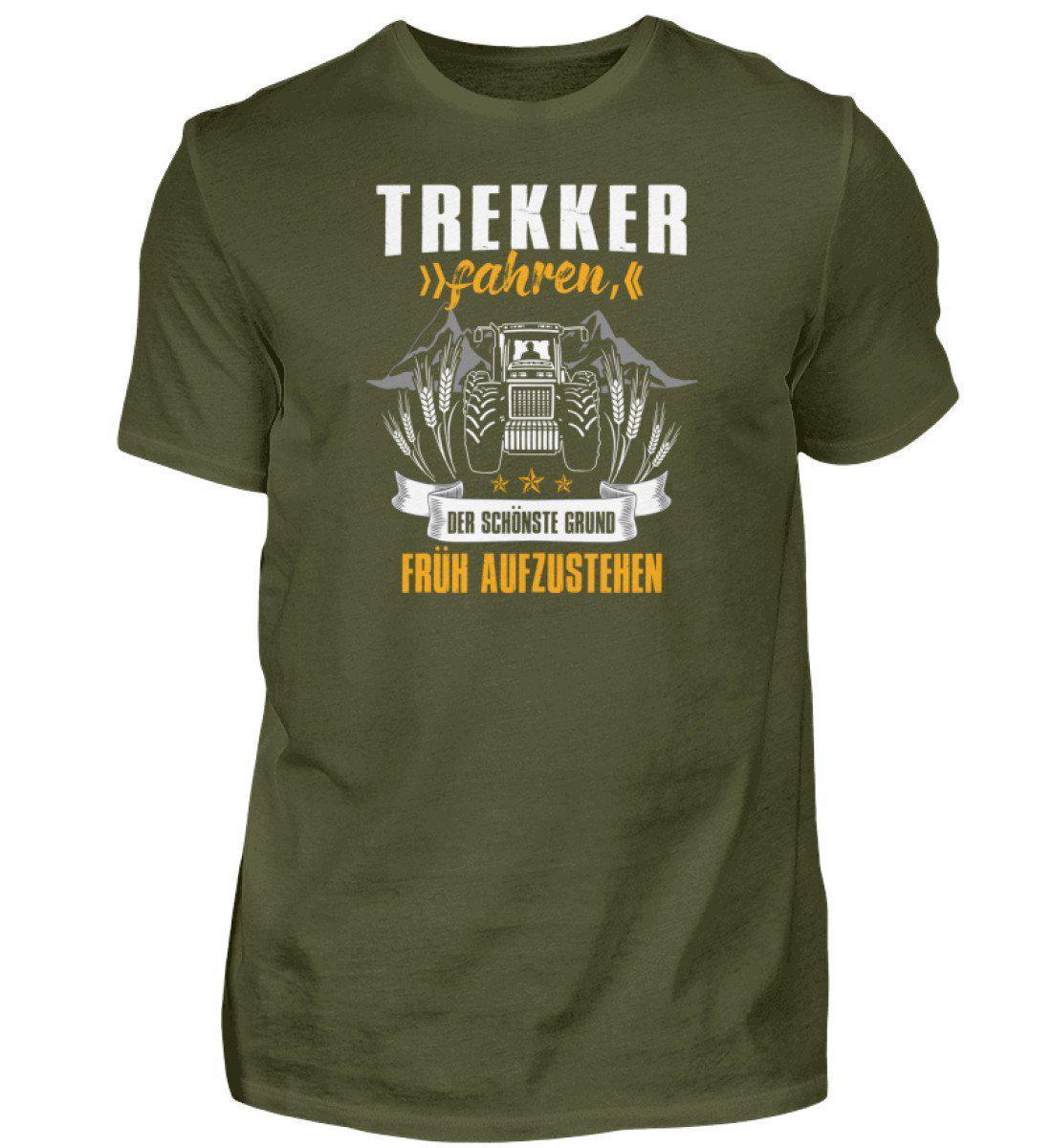 Trekker fahren · Herren T-Shirt-Herren Basic T-Shirt-Urban Khaki-S-Agrarstarz