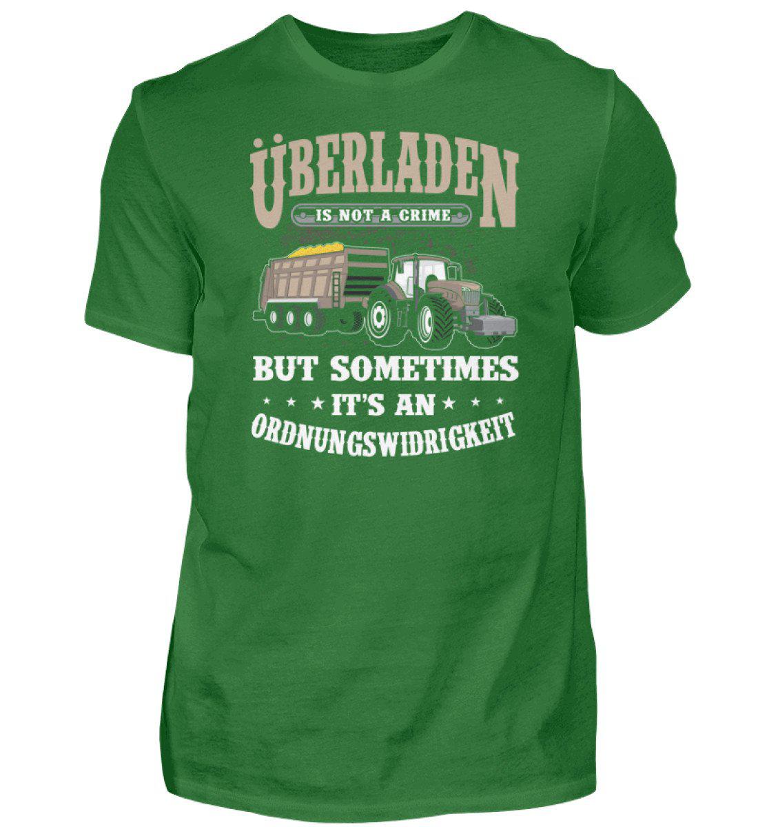 Überladen is not a crime · Herren T-Shirt-Herren Basic T-Shirt-Kelly Green-S-Agrarstarz