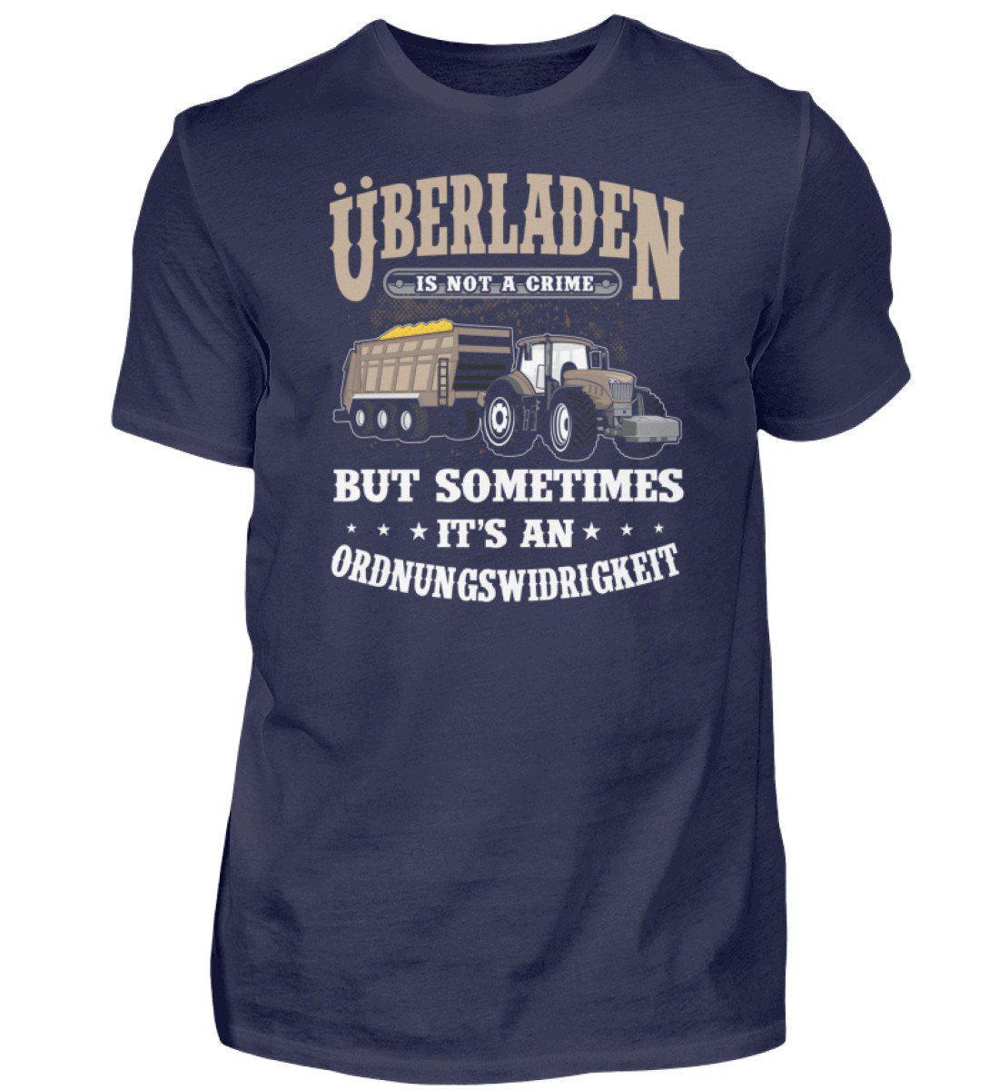 Überladen is not a crime · Herren T-Shirt-Herren Basic T-Shirt-Navy-S-Agrarstarz