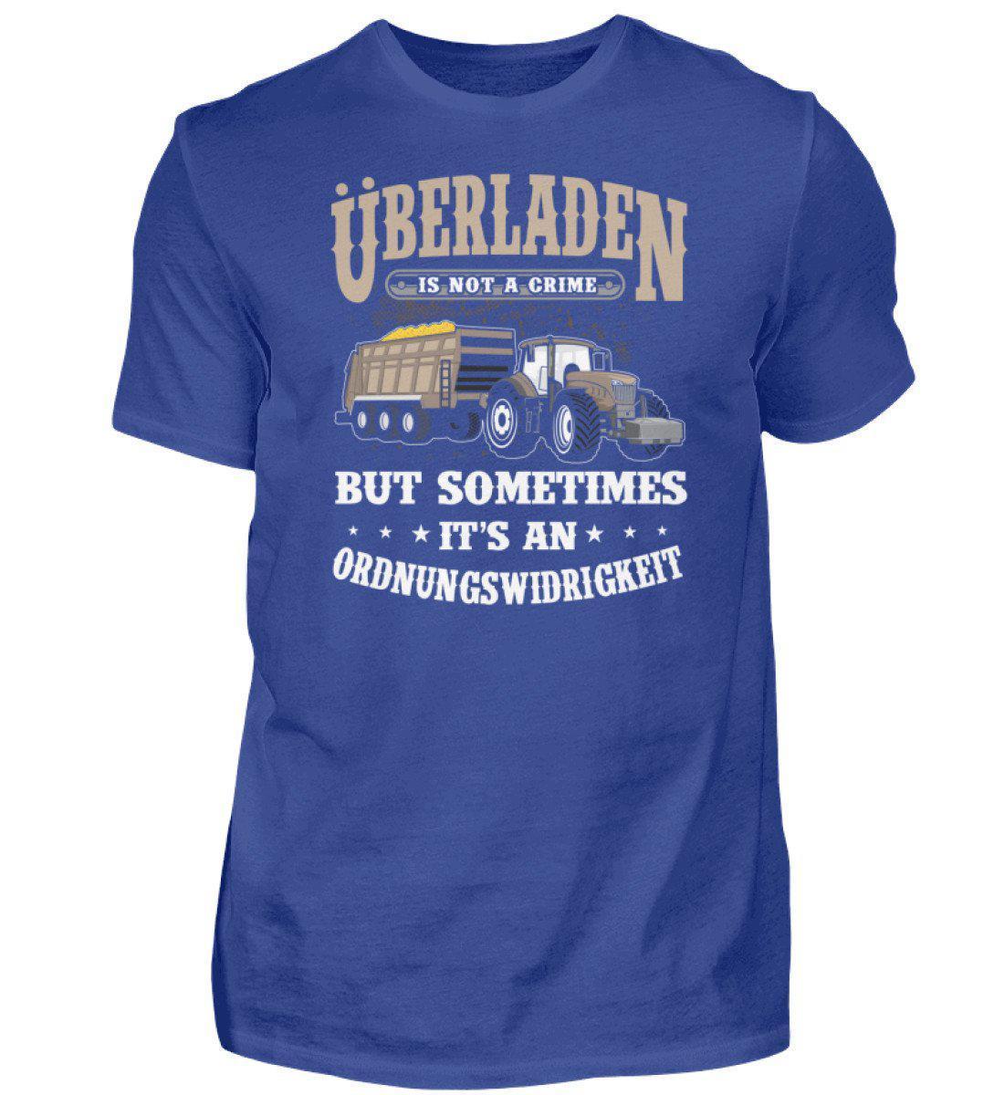 Überladen is not a crime · Herren T-Shirt-Herren Basic T-Shirt-Royal Blue-S-Agrarstarz