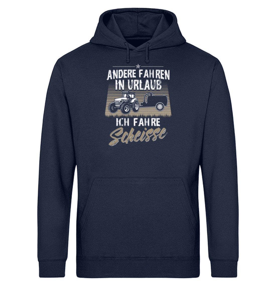 Urlaub Gülle · Unisex Organic Hoodie-Drummer Hoodie ST/ST-French Navy-XS-Agrarstarz
