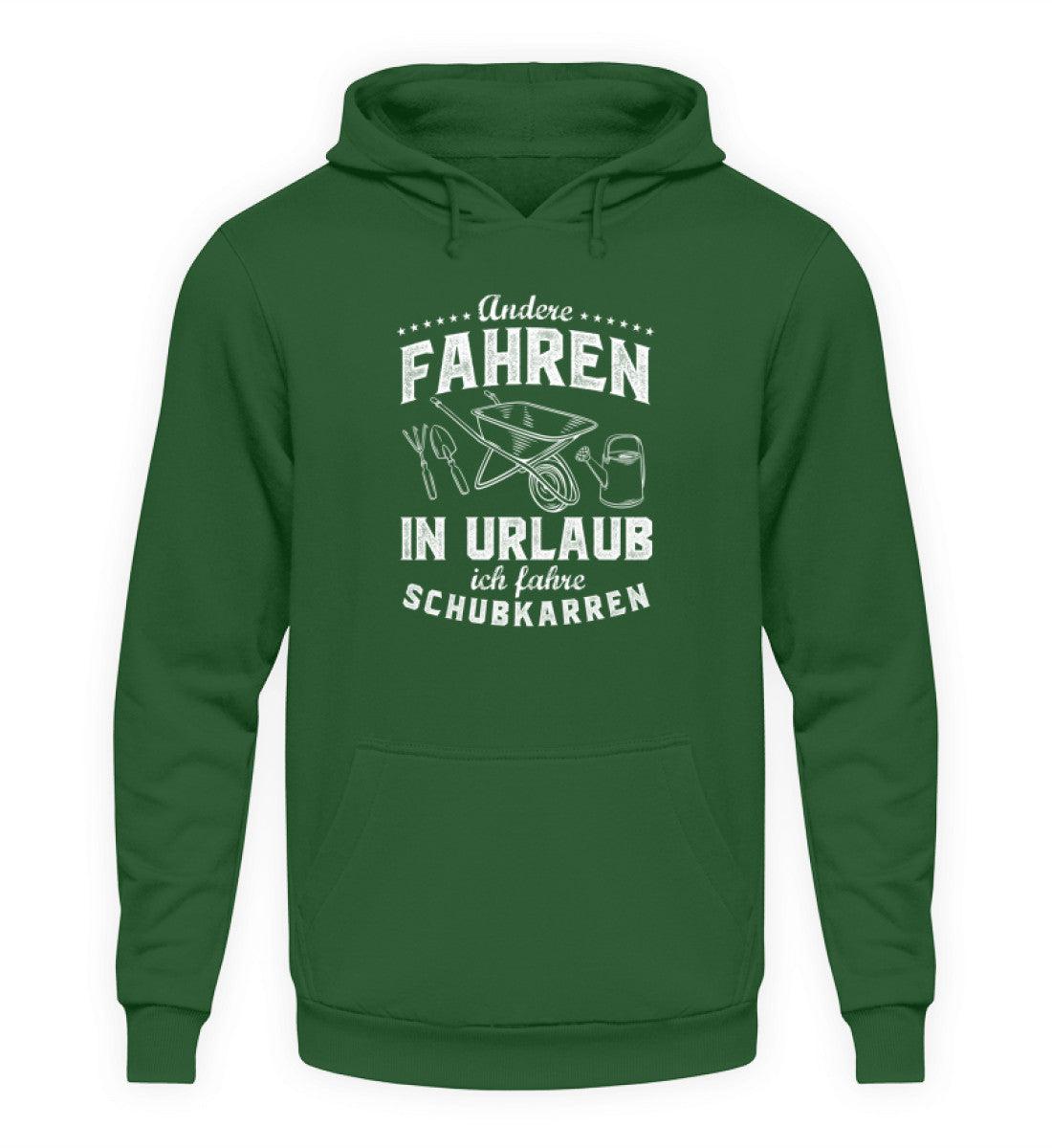 Urlaub Schubkarre · Unisex Kapuzenpullover Hoodie-Unisex Hoodie-Bottle Green-S-Agrarstarz