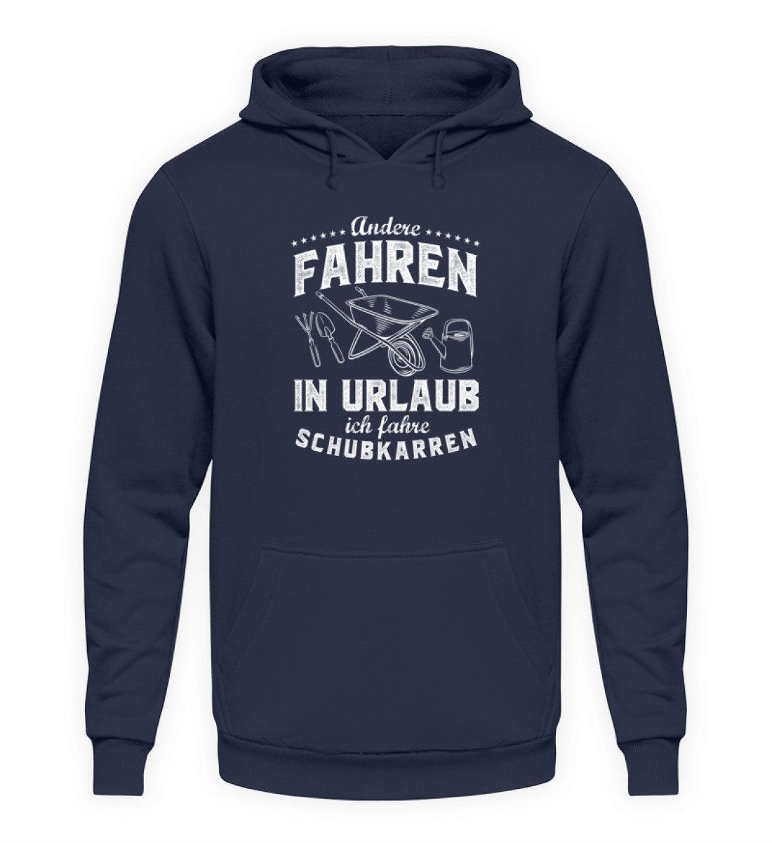 Urlaub Schubkarre · Unisex Kapuzenpullover Hoodie-Unisex Hoodie-Oxford Navy-S-Agrarstarz