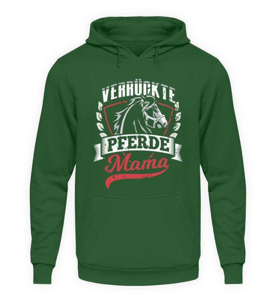 Verrückte Pferdemama · Unisex Kapuzenpullover Hoodie-Unisex Hoodie-Bottle Green-S-Agrarstarz