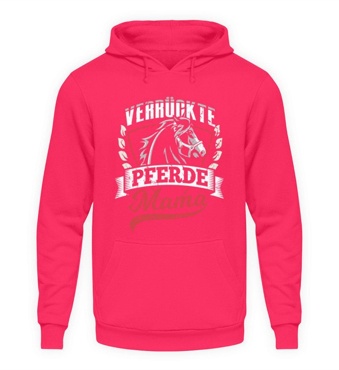 Verrückte Pferdemama · Unisex Kapuzenpullover Hoodie-Unisex Hoodie-Hot Pink-S-Agrarstarz