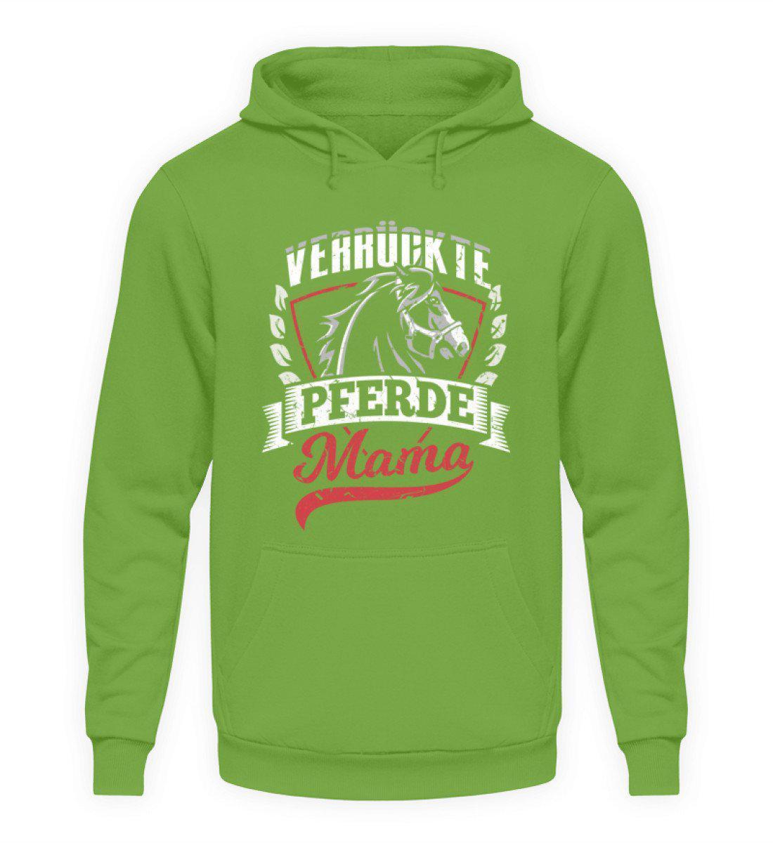 Verrückte Pferdemama · Unisex Kapuzenpullover Hoodie-Unisex Hoodie-LimeGreen-S-Agrarstarz