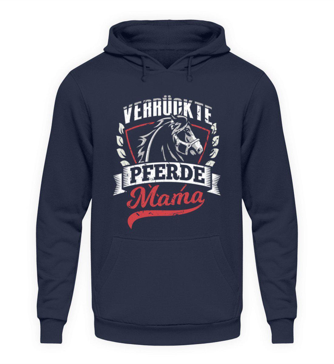 Verrückte Pferdemama · Unisex Kapuzenpullover Hoodie-Unisex Hoodie-Oxford Navy-S-Agrarstarz