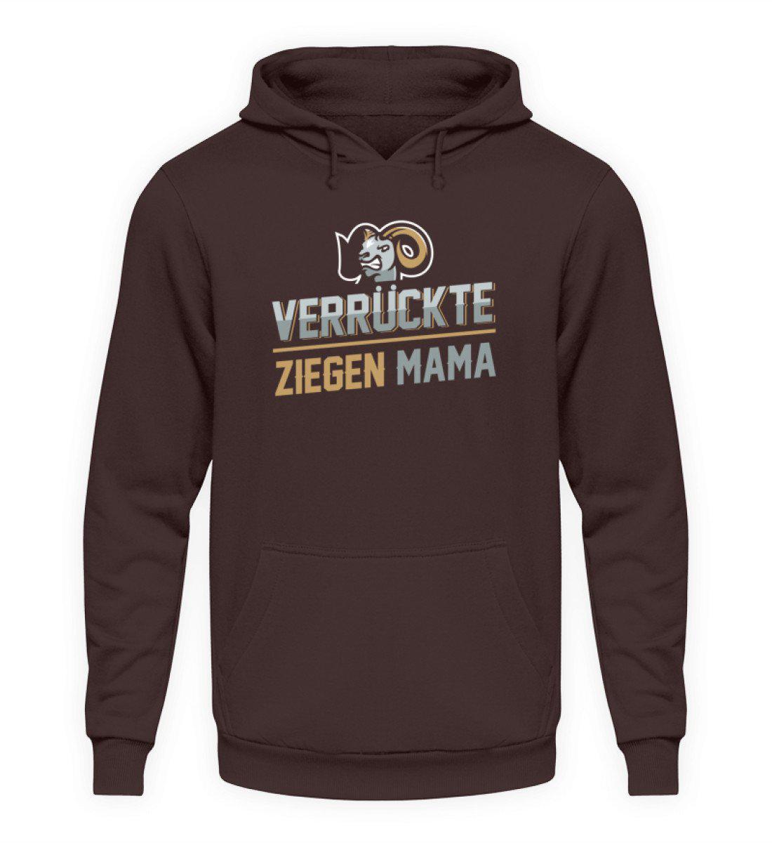 Verrückte Ziegenmama · Unisex Kapuzenpullover Hoodie-Unisex Hoodie-Hot Chocolate-S-Agrarstarz