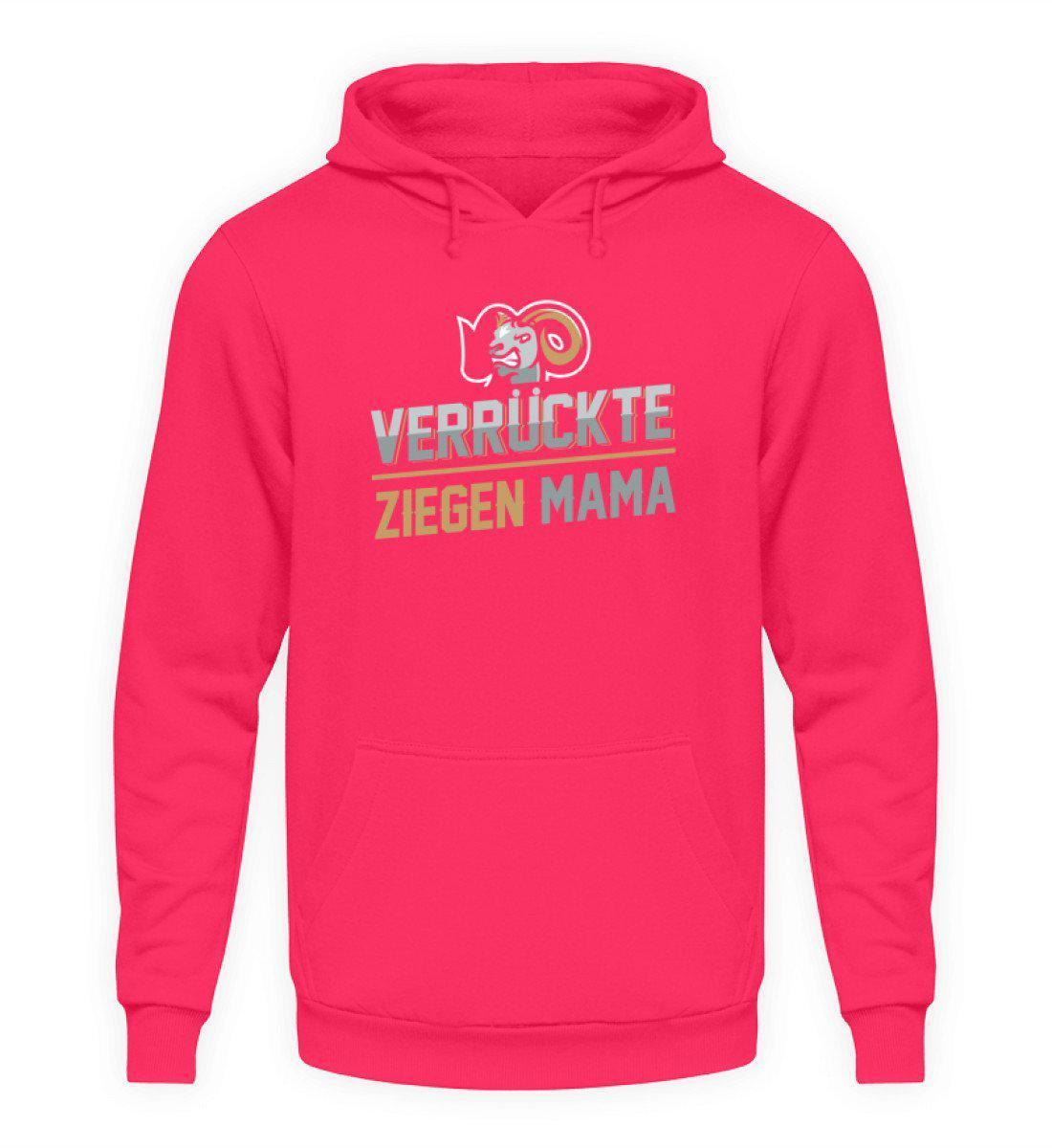Verrückte Ziegenmama · Unisex Kapuzenpullover Hoodie-Unisex Hoodie-Hot Pink-S-Agrarstarz
