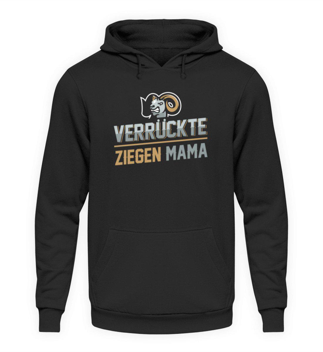 Verrückte Ziegenmama · Unisex Kapuzenpullover Hoodie-Unisex Hoodie-Jet Black-S-Agrarstarz