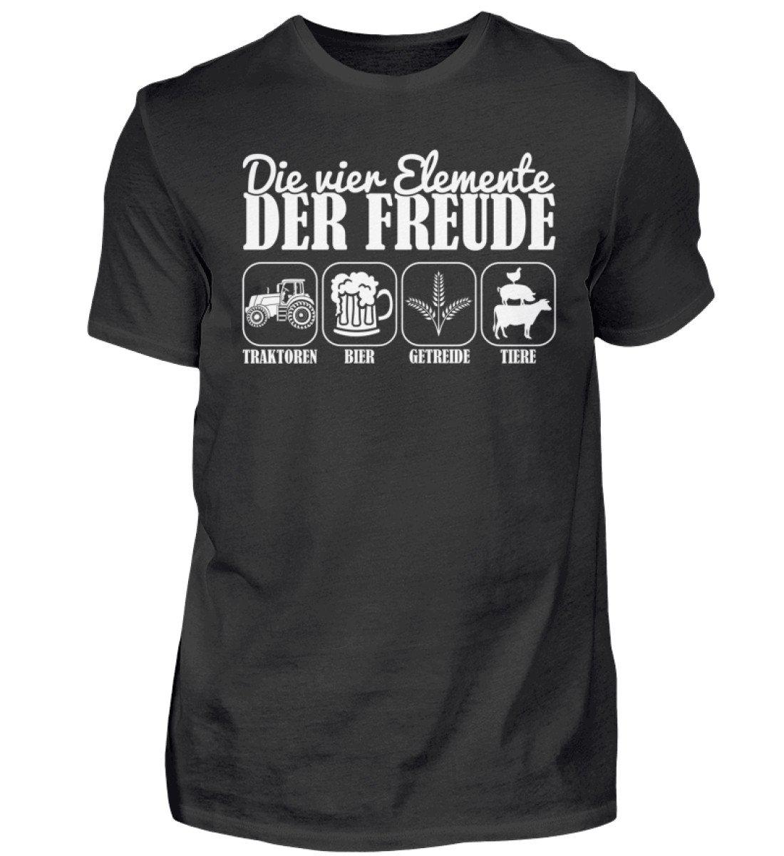 Vier Elemente der Freude · Herren T-Shirt-Herren Basic T-Shirt-Black-S-Agrarstarz