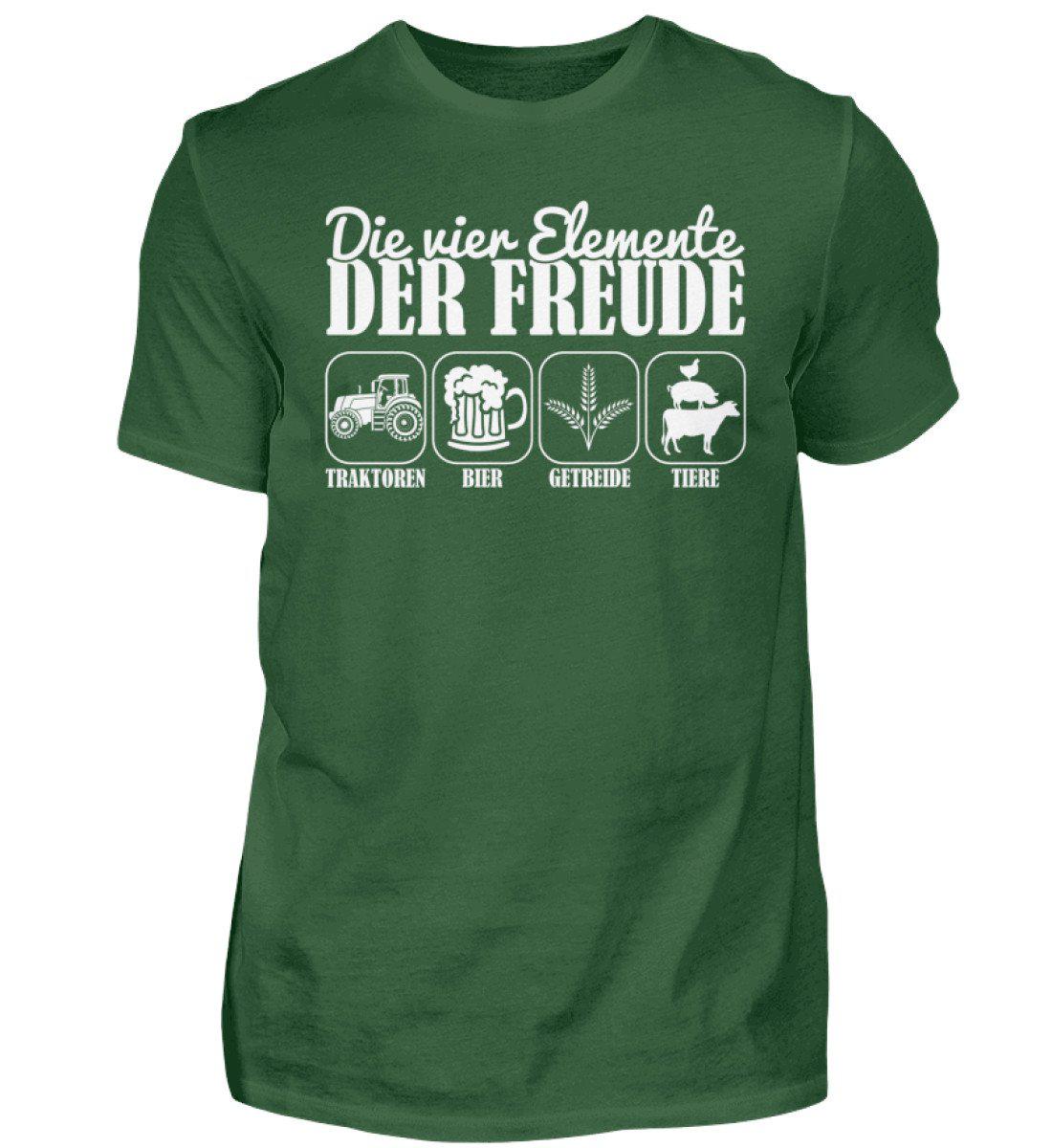 Vier Elemente der Freude · Herren T-Shirt-Herren Basic T-Shirt-Bottle Green-S-Agrarstarz
