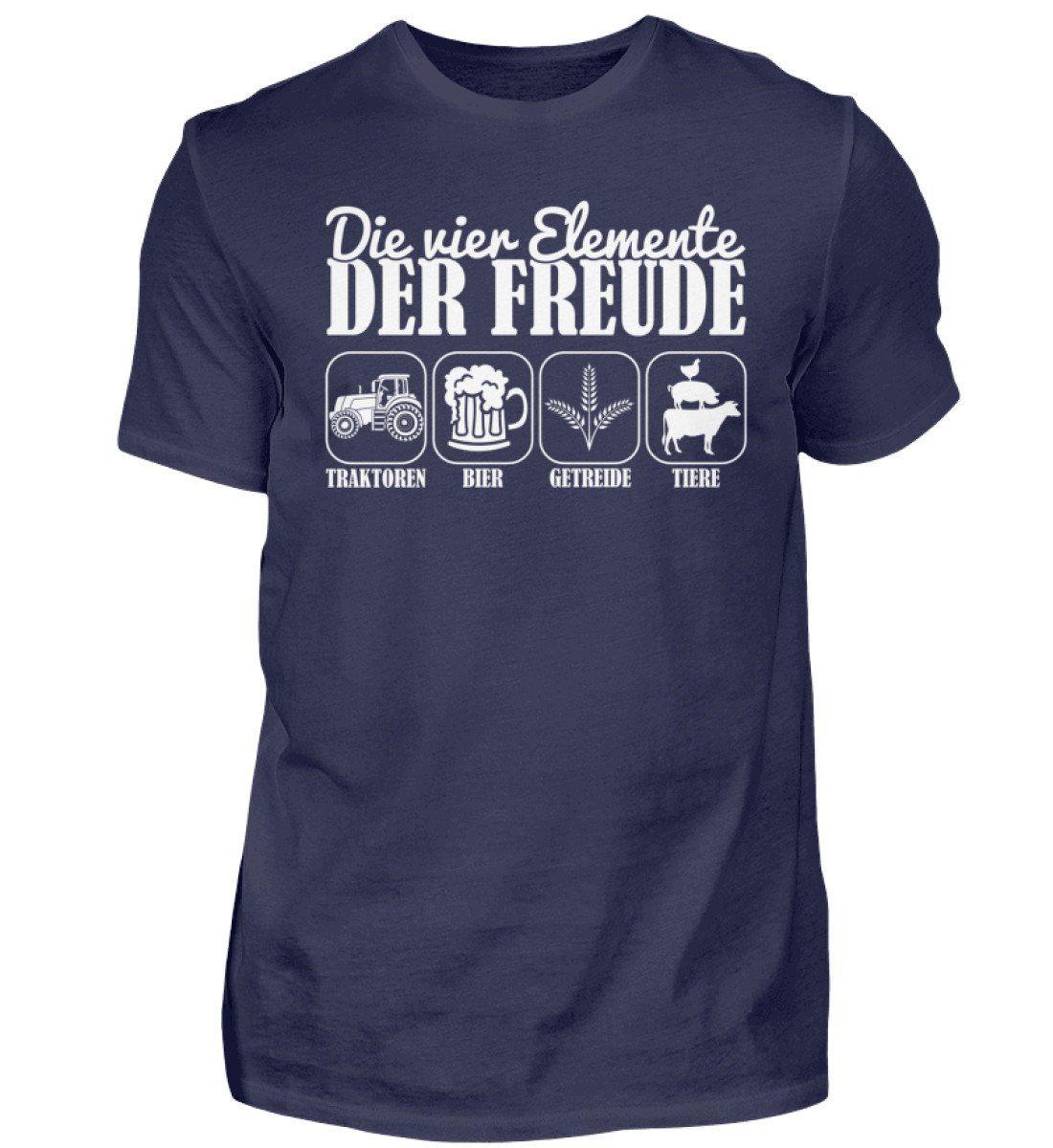 Vier Elemente der Freude · Herren T-Shirt-Herren Basic T-Shirt-Navy-S-Agrarstarz