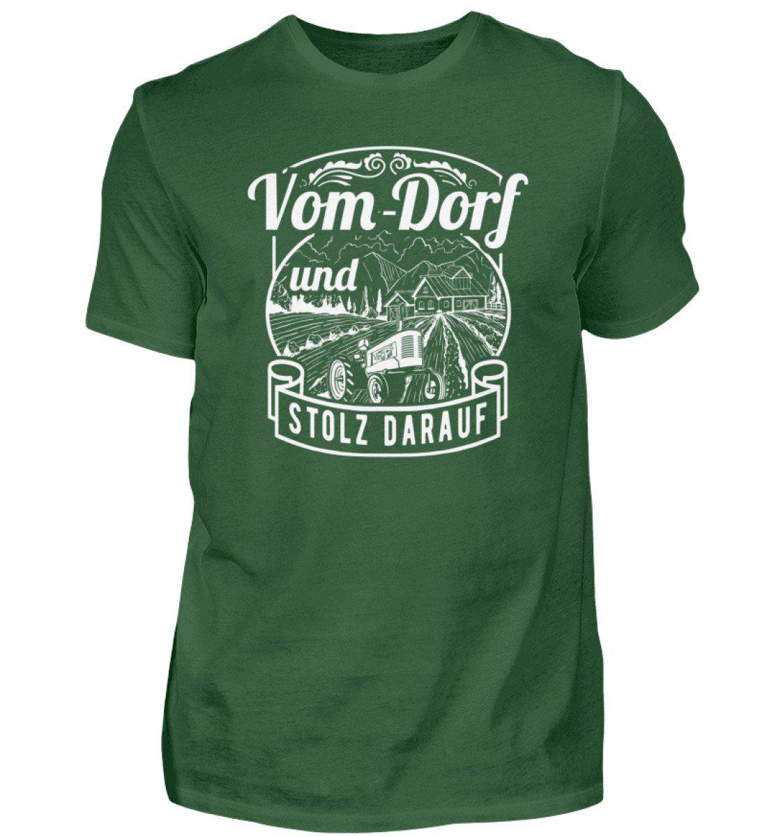 Vom Dorf und stolz · Herren T-Shirt-Herren Basic T-Shirt-Bottle Green-S-Agrarstarz
