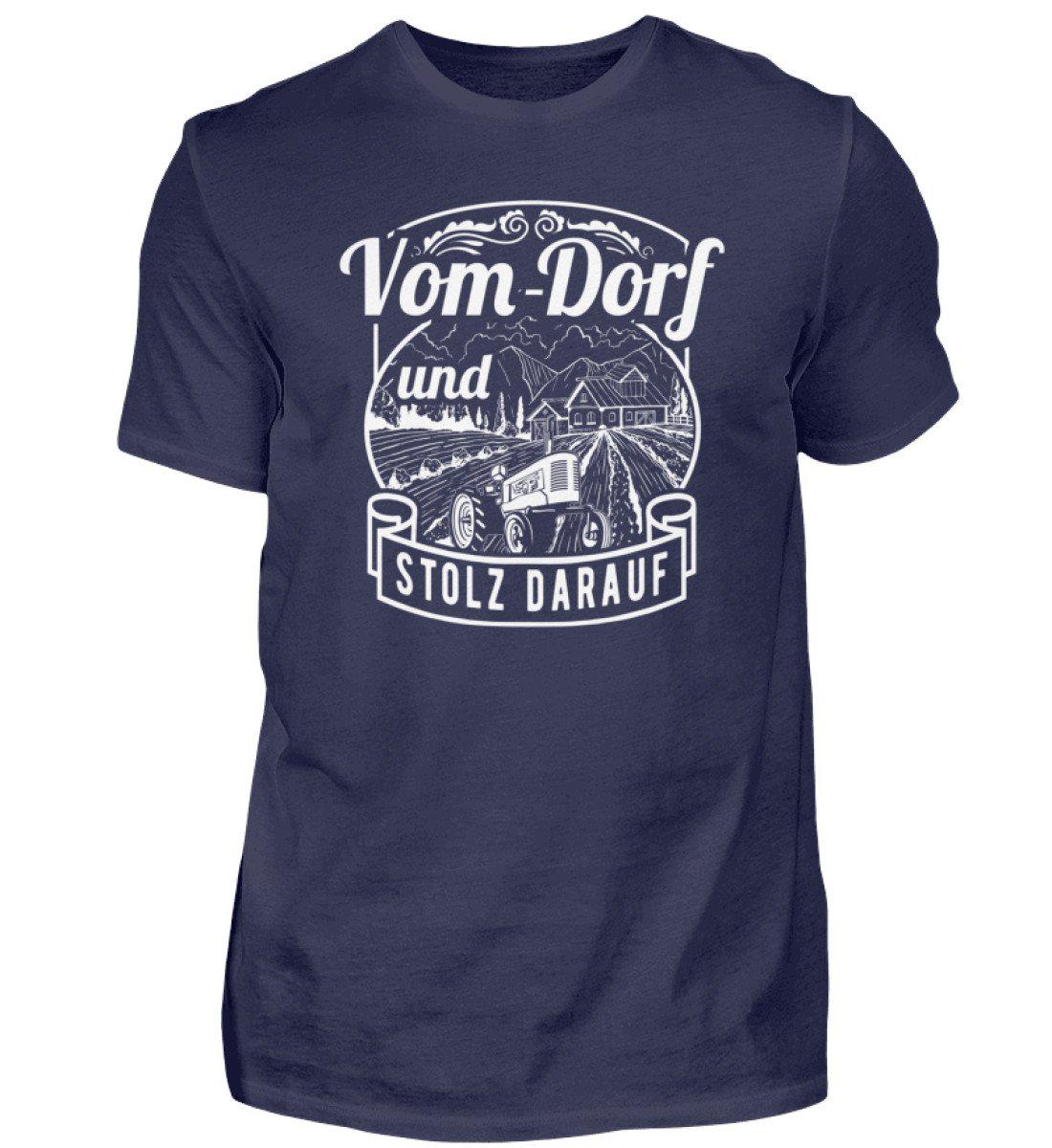 Vom Dorf und stolz · Herren T-Shirt-Herren Basic T-Shirt-Navy-S-Agrarstarz