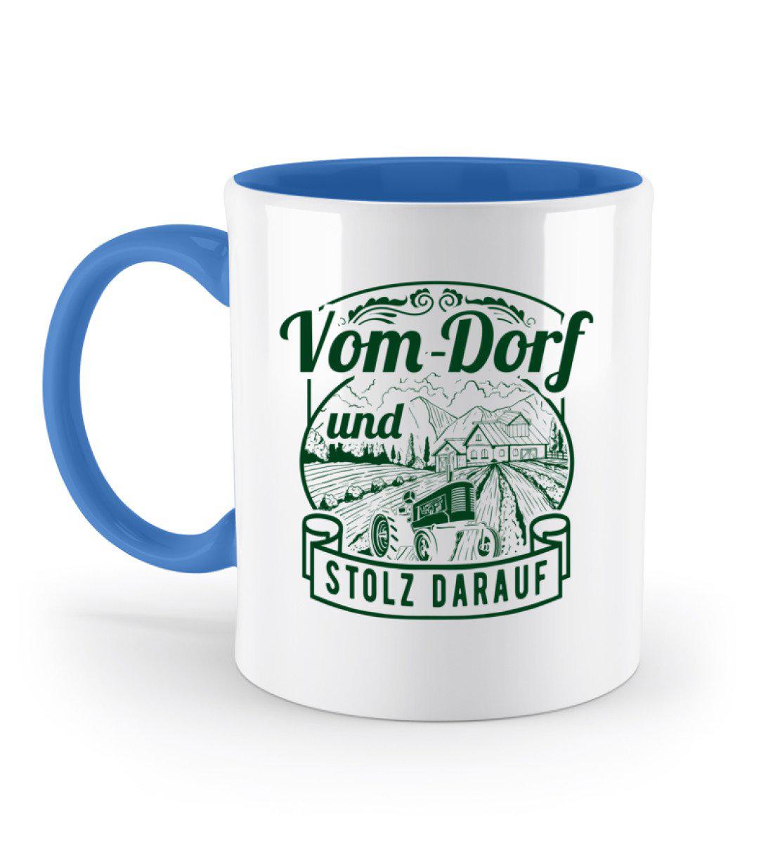 Vom Dorf und stolz · Keramik Tasse zweifarbig-Keramik Tasse Zweifarbig-Blue-330ml-Agrarstarz
