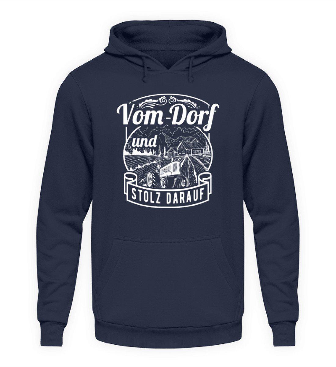 Vom Dorf und stolz · Unisex Kapuzenpullover Hoodie-Unisex Hoodie-Oxford Navy-L-Agrarstarz