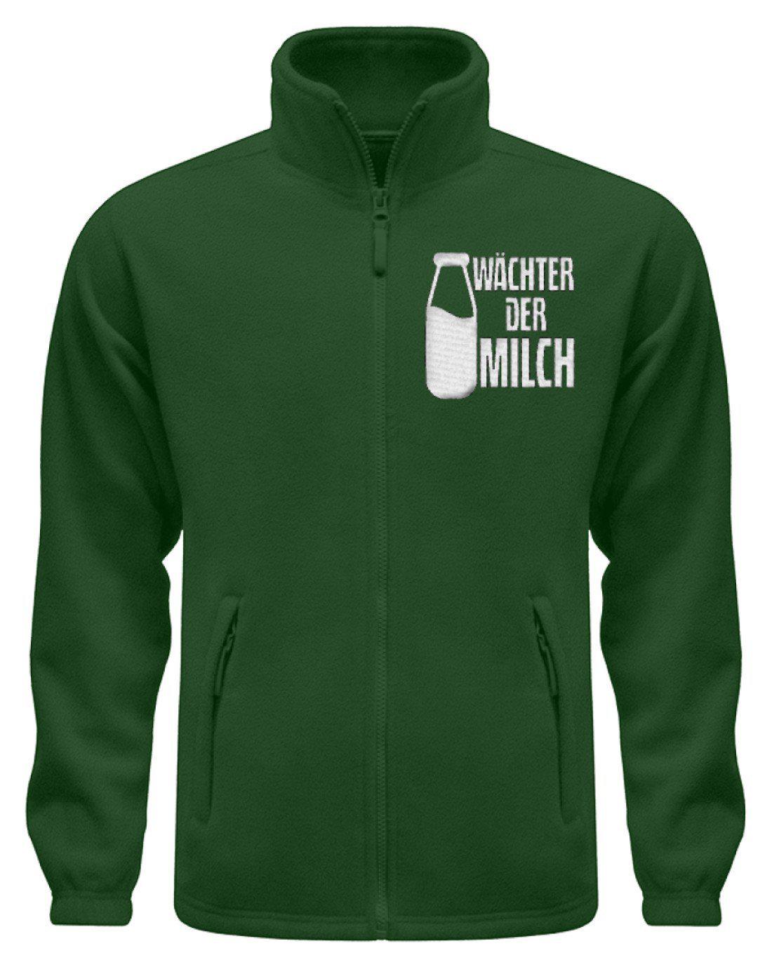 Wächter der Milch · Fleece Jacke mit Stick-Fleece Jacke mit Stick-Dark Green-S-Agrarstarz
