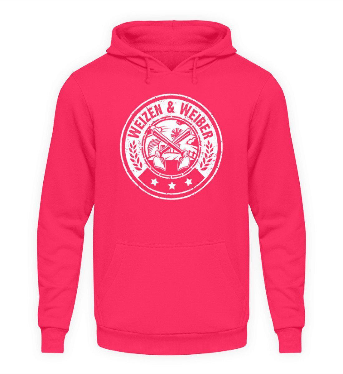 Weizen & Weiber · Unisex Kapuzenpullover Hoodie-Unisex Hoodie-Hot Pink-L-Agrarstarz