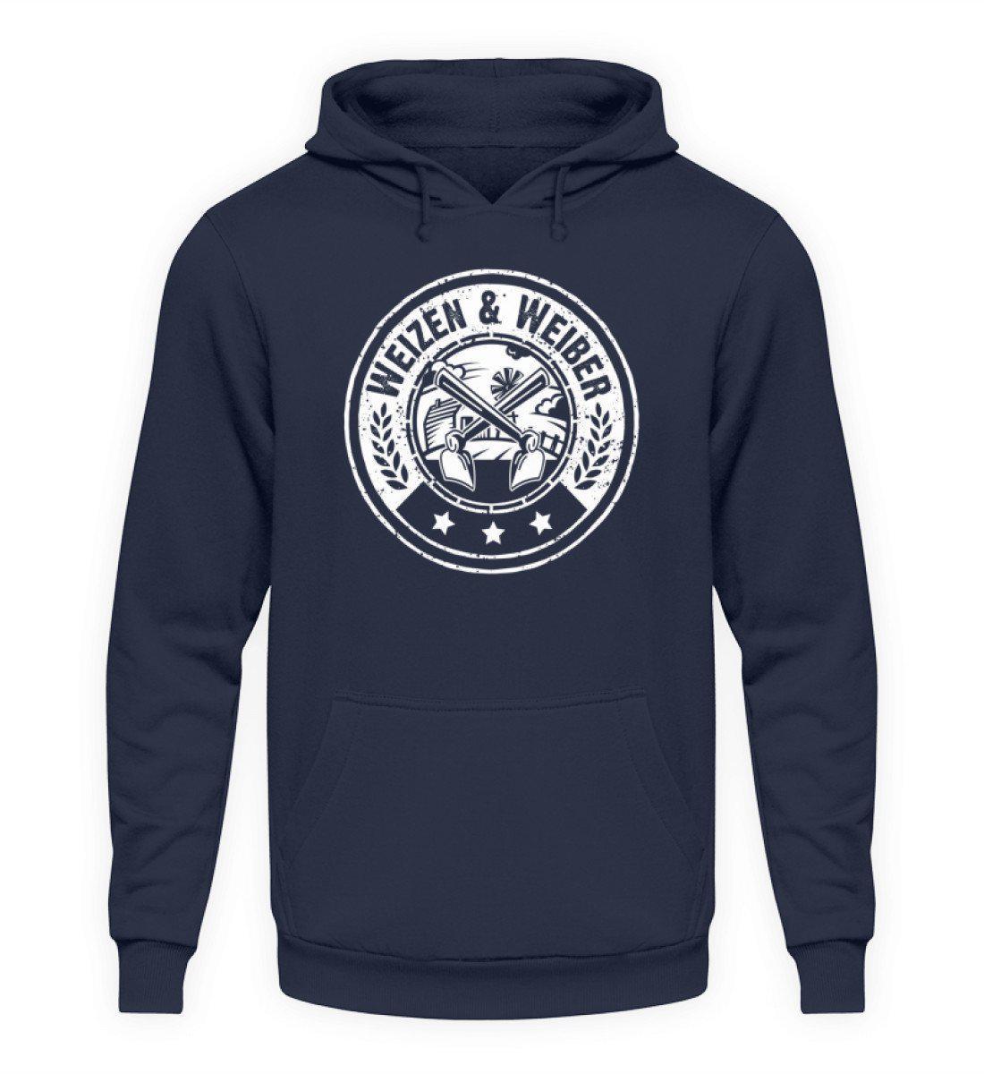 Weizen & Weiber · Unisex Kapuzenpullover Hoodie-Unisex Hoodie-Oxford Navy-L-Agrarstarz