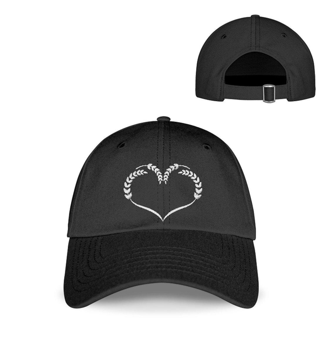 Weizenherz · Kappe-Baseball Cap mit Stick-Black-Einheitsgröße-Agrarstarz