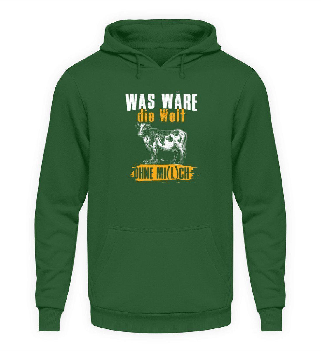 Welt ohne Kühe · Unisex Kapuzenpullover Hoodie-Unisex Hoodie-Bottle Green-L-Agrarstarz