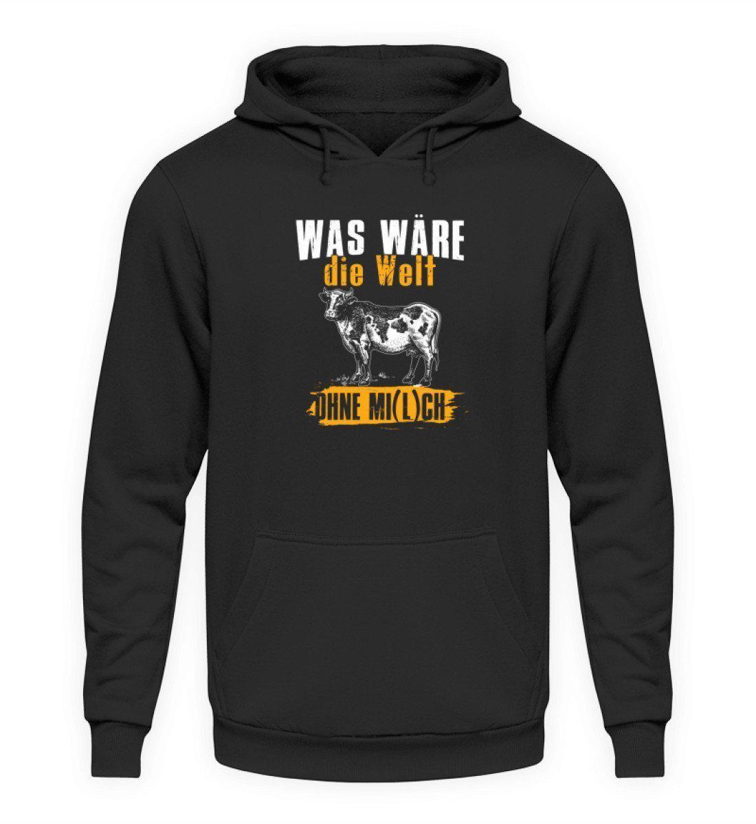 Welt ohne Kühe · Unisex Kapuzenpullover Hoodie-Unisex Hoodie-Jet Black-L-Agrarstarz