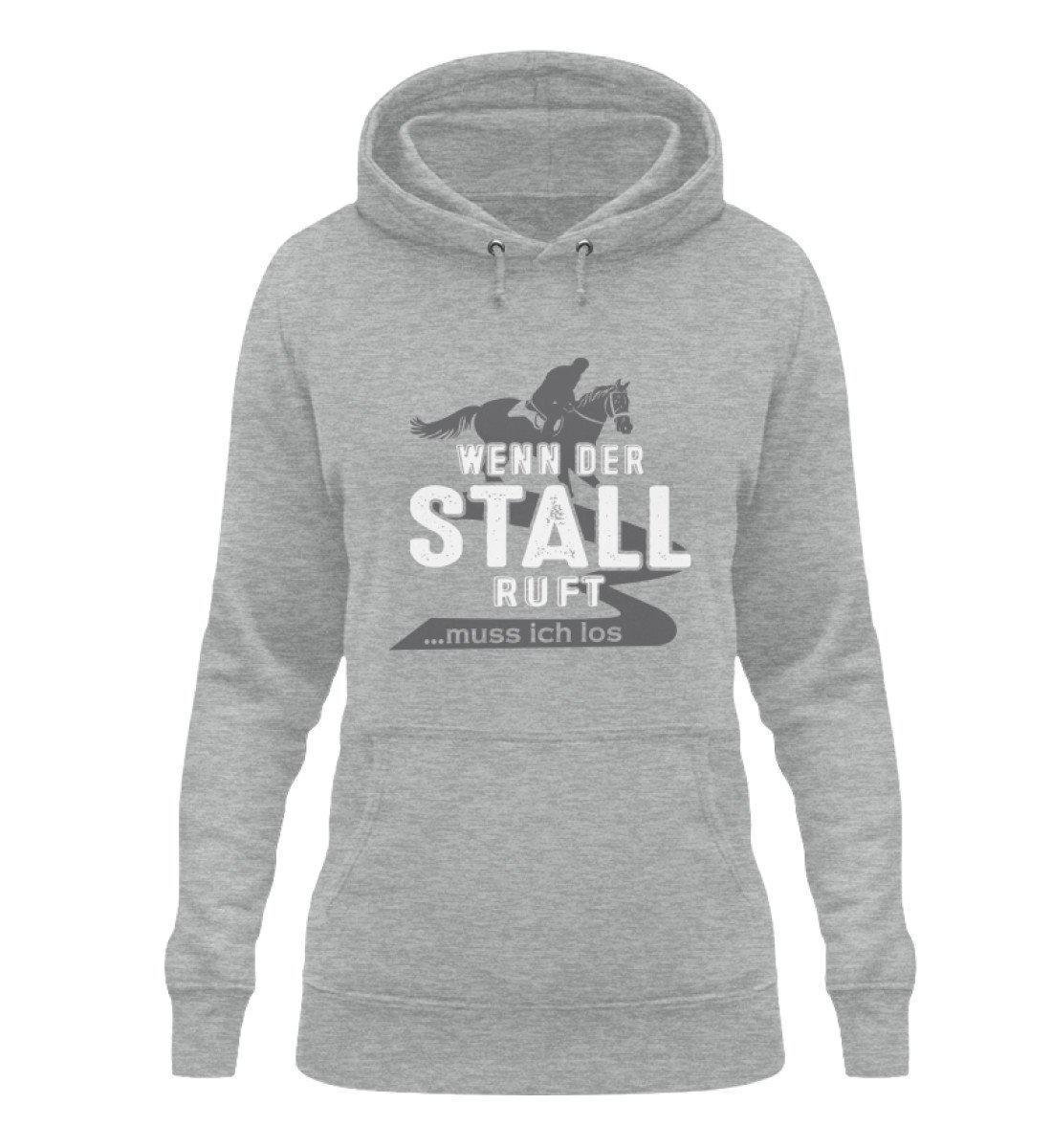 Wenn der Stall ruft · Damen Hoodie-Damen Hoodie-Heather Sport Grey-XS-Agrarstarz