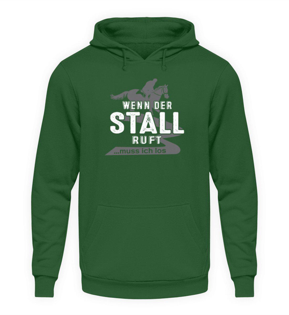 Wenn der Stall ruft · Unisex Kapuzenpullover Hoodie-Unisex Hoodie-Bottle Green-S-Agrarstarz