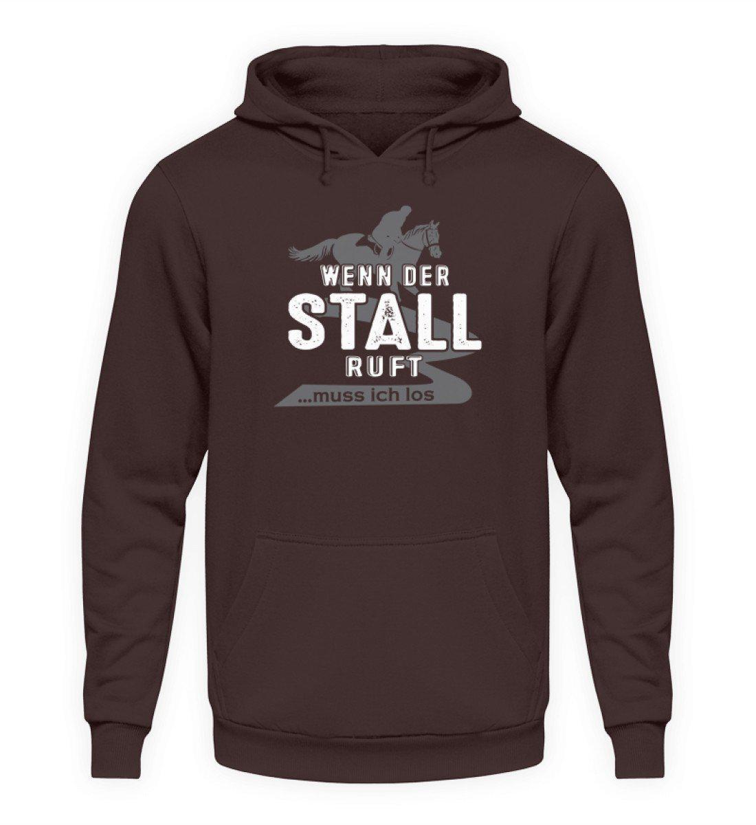 Wenn der Stall ruft · Unisex Kapuzenpullover Hoodie-Unisex Hoodie-Hot Chocolate-S-Agrarstarz