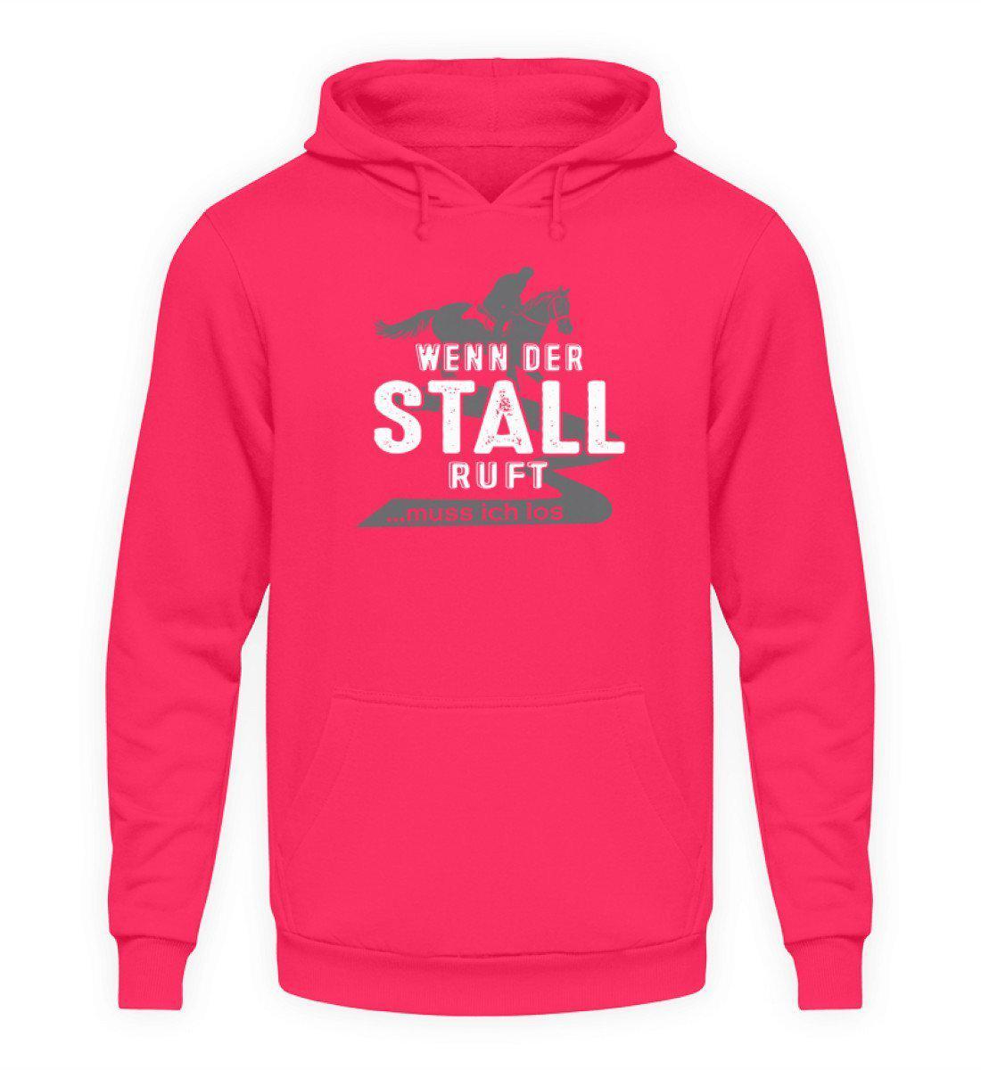 Wenn der Stall ruft · Unisex Kapuzenpullover Hoodie-Unisex Hoodie-Hot Pink-S-Agrarstarz
