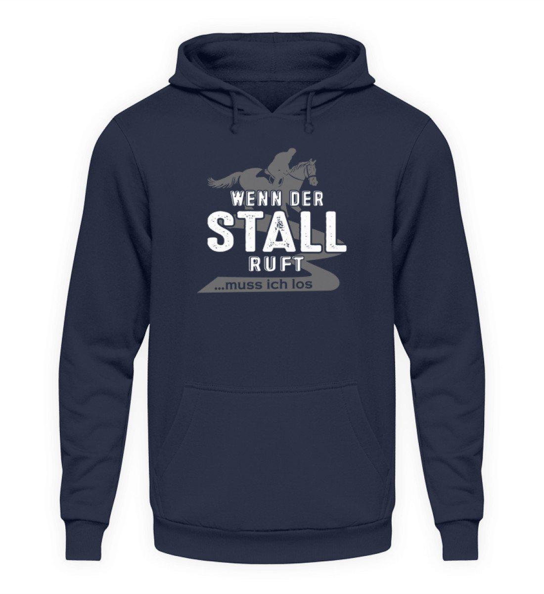 Wenn der Stall ruft · Unisex Kapuzenpullover Hoodie-Unisex Hoodie-Oxford Navy-S-Agrarstarz