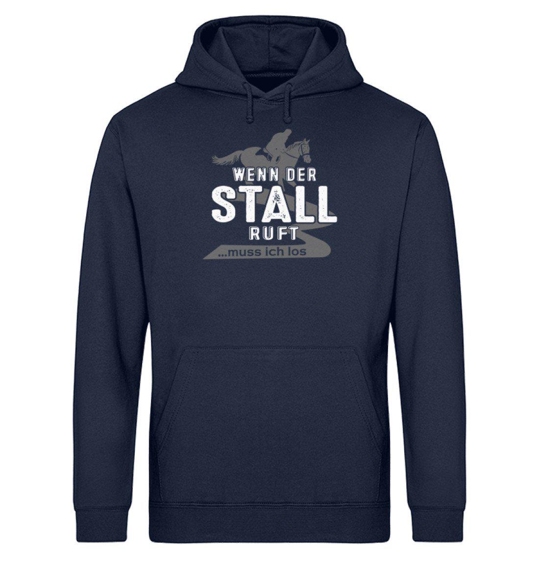 Wenn der Stall ruft · Unisex Organic Hoodie-Drummer Hoodie ST/ST-French Navy-XS-Agrarstarz
