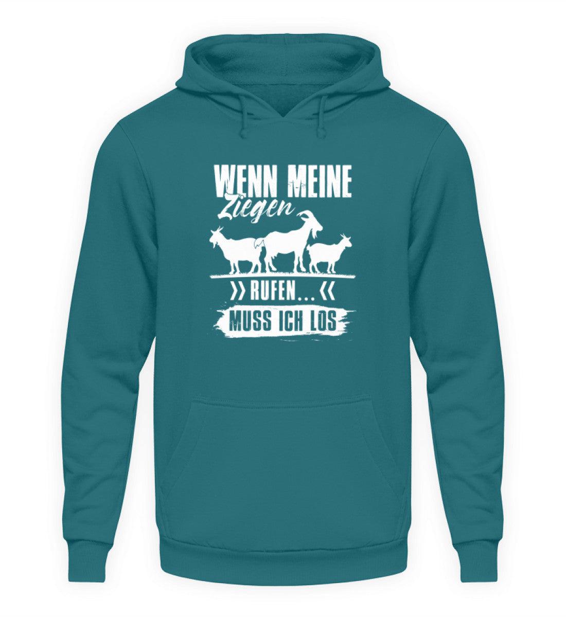 Wenn meine Ziegen rufen · Unisex Kapuzenpullover Hoodie-Unisex Hoodie-Airforce Blue-S-Agrarstarz