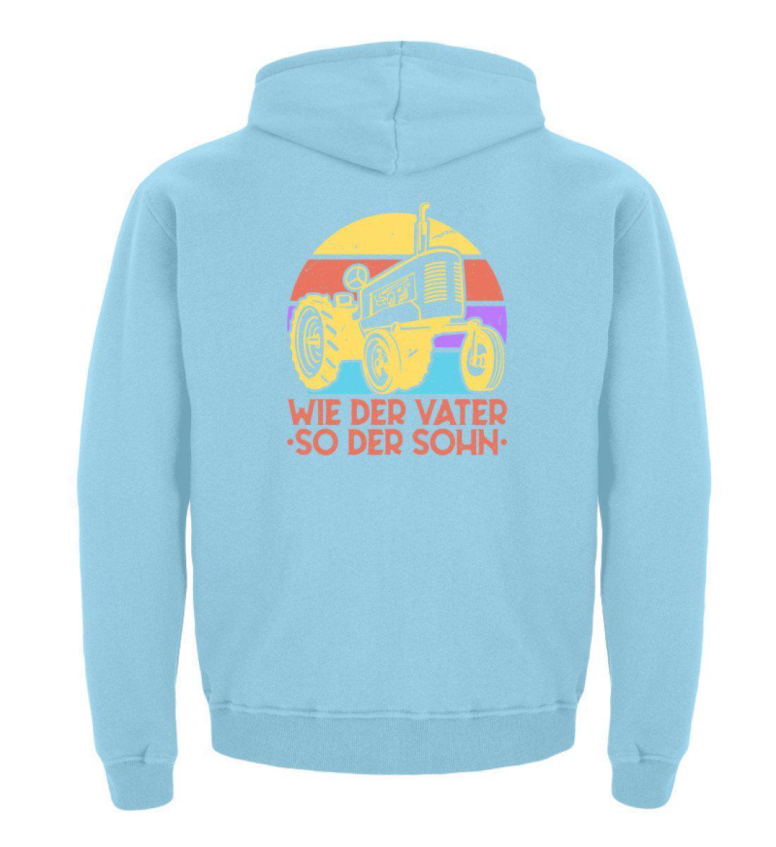 Wie der Vater so der Sohn · Kinder Kapuzenpullover Hoodie-Kinder Hoodie-Sky Blue-12/14 (152/164)-Agrarstarz