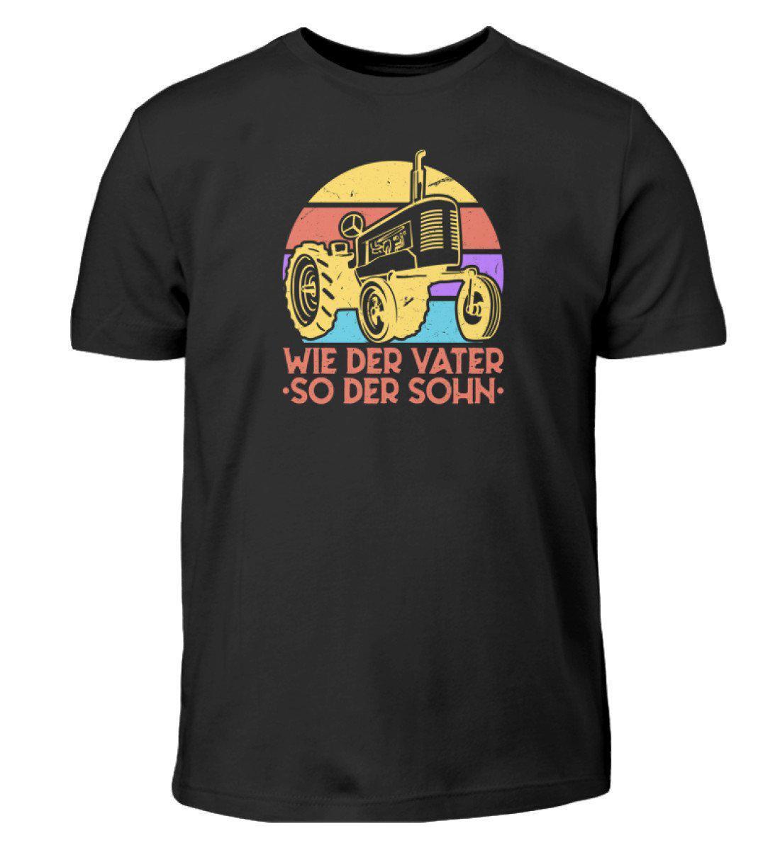 Wie der Vater so der Sohn · Kinder T-Shirt-Kinder T-Shirt-Black-12/14 (152/164)-Agrarstarz