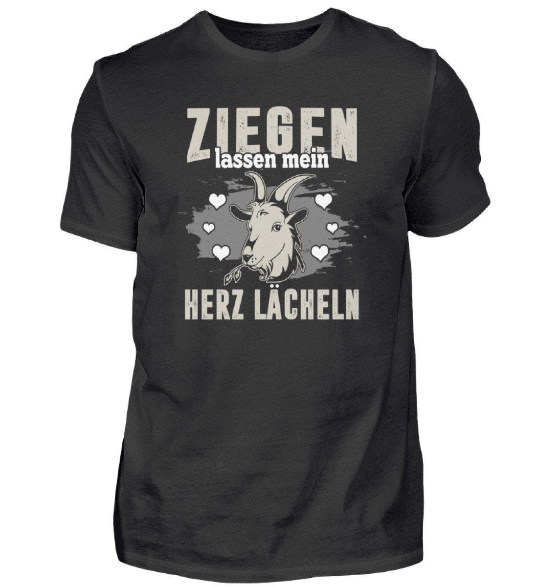 Ziegen Herz lächeln · Herren T-Shirt-Herren Basic T-Shirt-Black-S-Agrarstarz