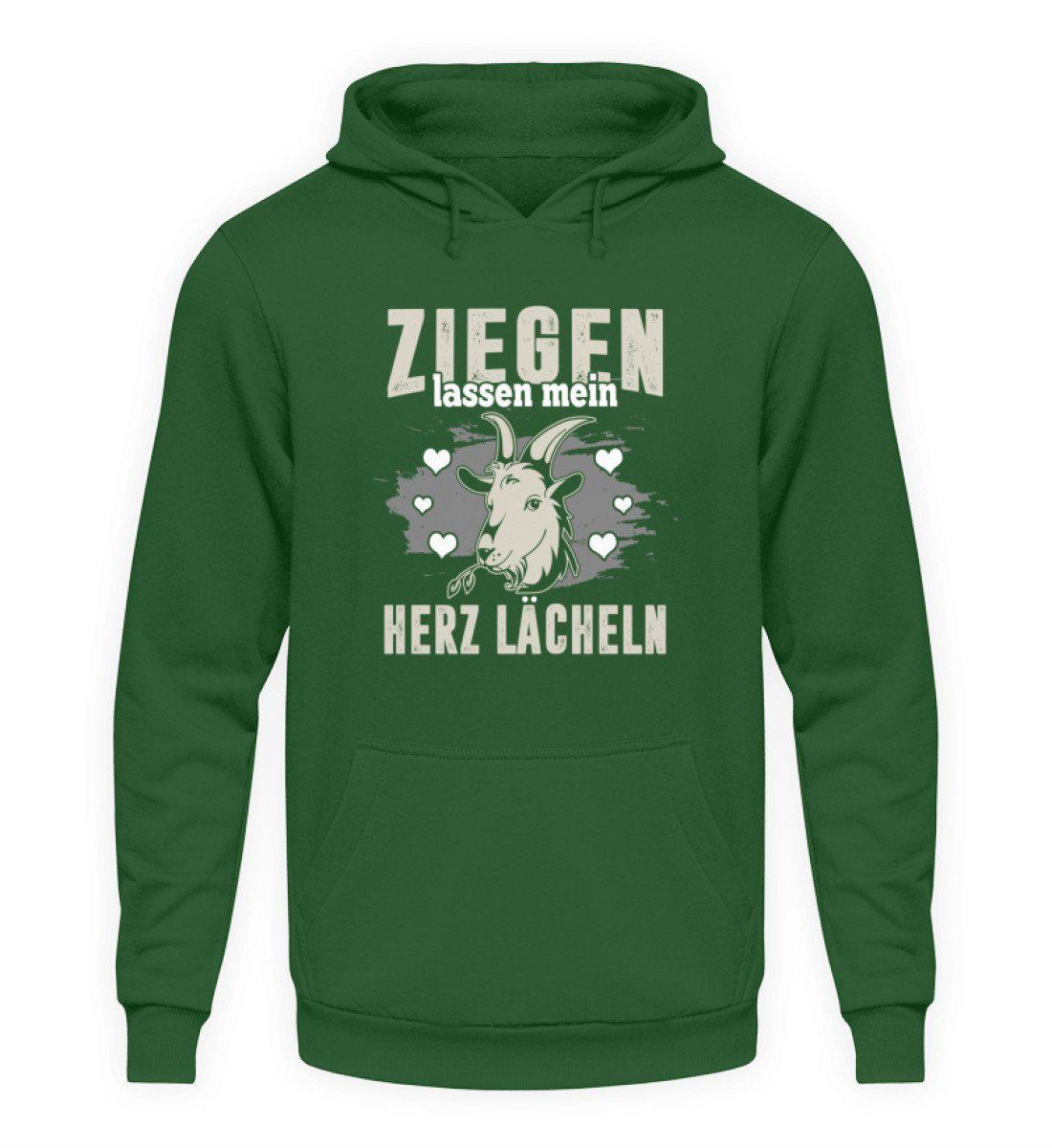 Ziegen Herz lächeln · Unisex Kapuzenpullover Hoodie-Unisex Hoodie-Bottle Green-L-Agrarstarz