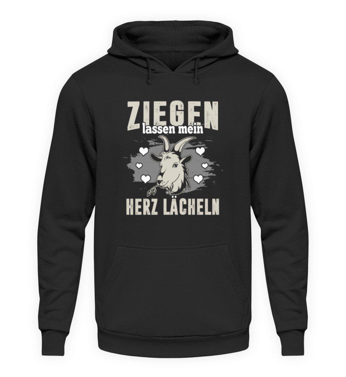 Ziegen Herz lächeln · Unisex Kapuzenpullover Hoodie-Unisex Hoodie-Jet Black-L-Agrarstarz