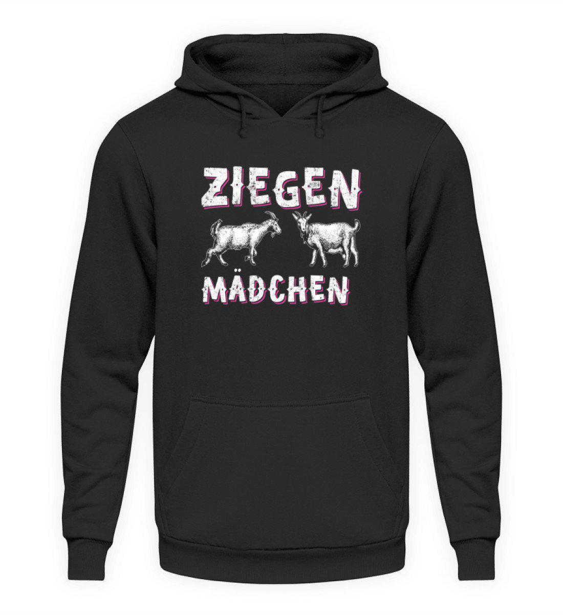 Ziegen Mädchen · Unisex Kapuzenpullover Hoodie-Unisex Hoodie-Jet Black-L-Agrarstarz