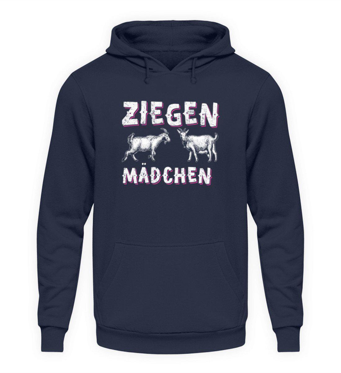Ziegen Mädchen · Unisex Kapuzenpullover Hoodie-Unisex Hoodie-Oxford Navy-L-Agrarstarz